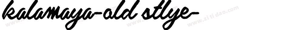 kalamaya-old stlye字体转换